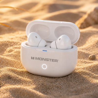 Monster Maxstar MQT53 White Gaming Earbuds