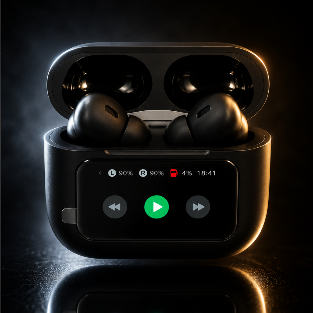 ETTA Buds ANC Wireless Earbuds with Smart LCD Display
